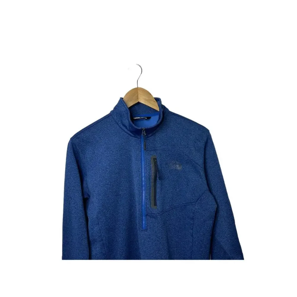 The North Face 1/2 Zip Blue Long Sleeve Pullover Shirt Men's Medium